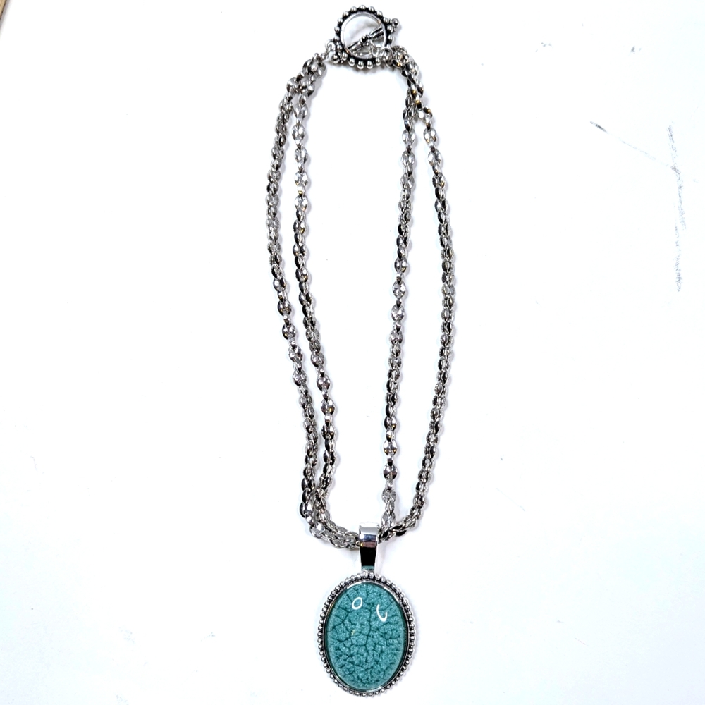 Premier Designs Oval Pendant  Necklace Gift Fashion Women Party Jewelry